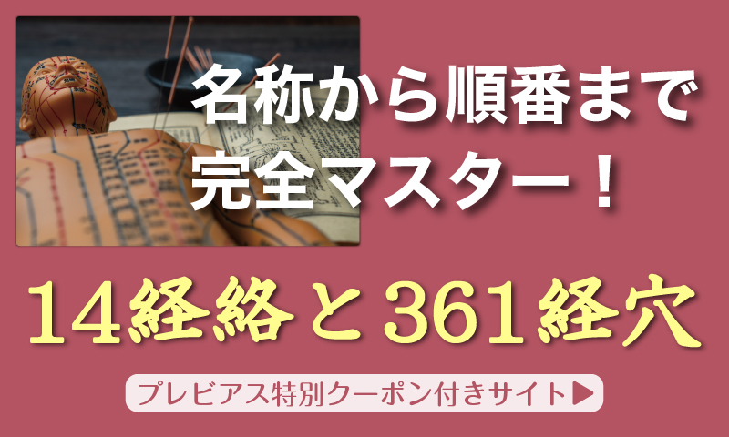 名称から順番まで完全マスター 14経絡と361経穴